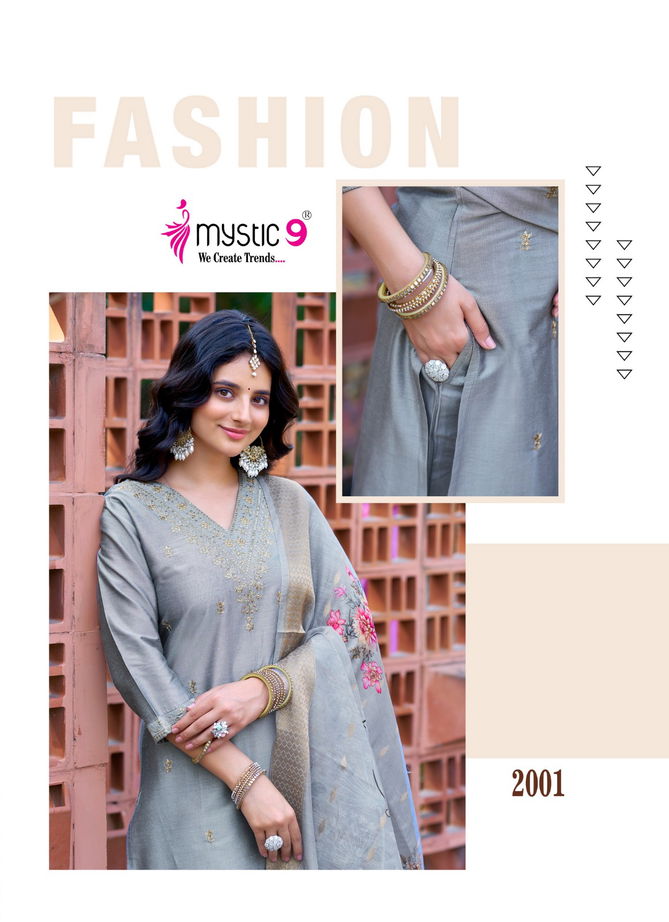 Fiza Vol 2 By Mystic 9 Banglore Silk Kurti With Bottom Dupatta Wholesale Market In Surat